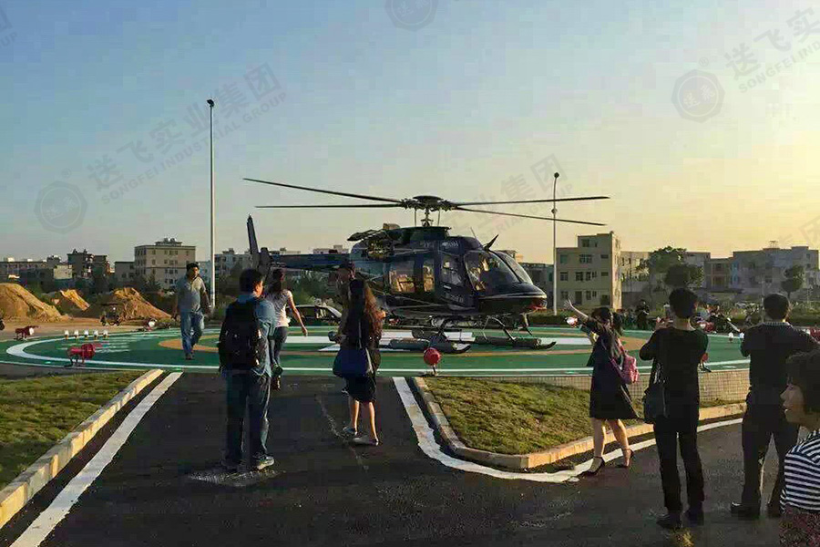 海南?？?海南省腫瘤醫院 地面停機坪的試飛驗收圖1